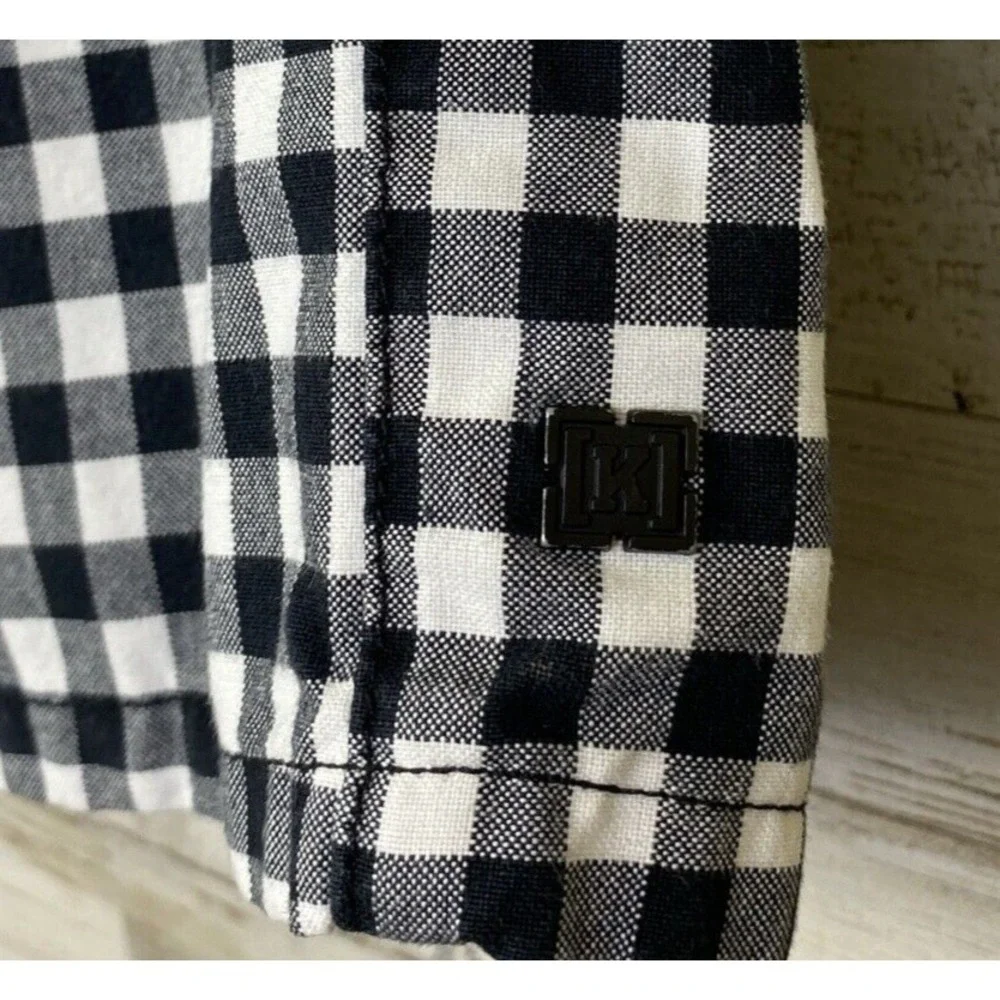 KROW Mens Shorts Black White Check Plaid Sz 32 Skater Motocross BMX Street Wear